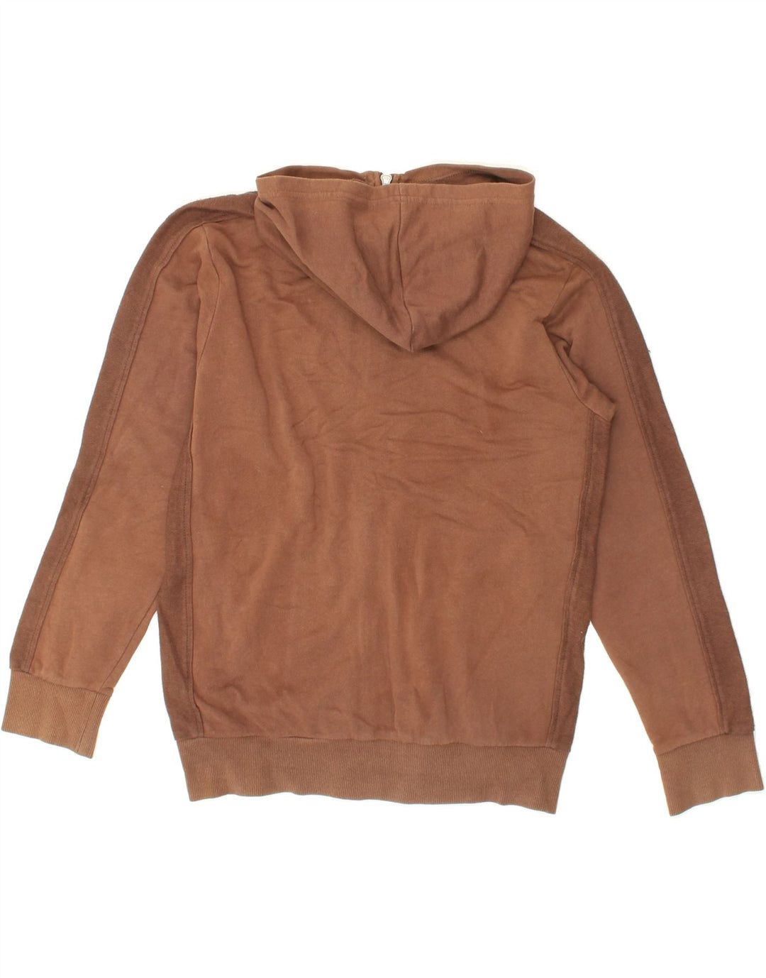 PUMA Girls Graphic Zip Hoodie Sweater 12-13 Years Brown Cotton Vintage Puma and Second-Hand Puma from Messina Hembry 