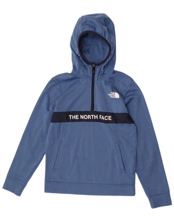 Jumper com capuz gráfico The North Face Boys 14-15 anos XL azul colorblock