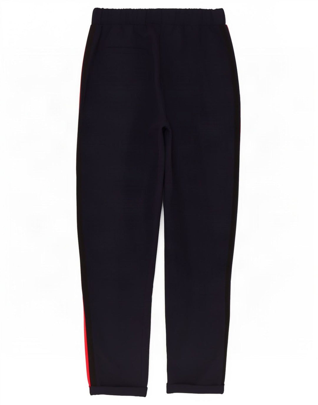 Zara Calça feminina reta casual pequena W26 L25 azul marinho poliéster