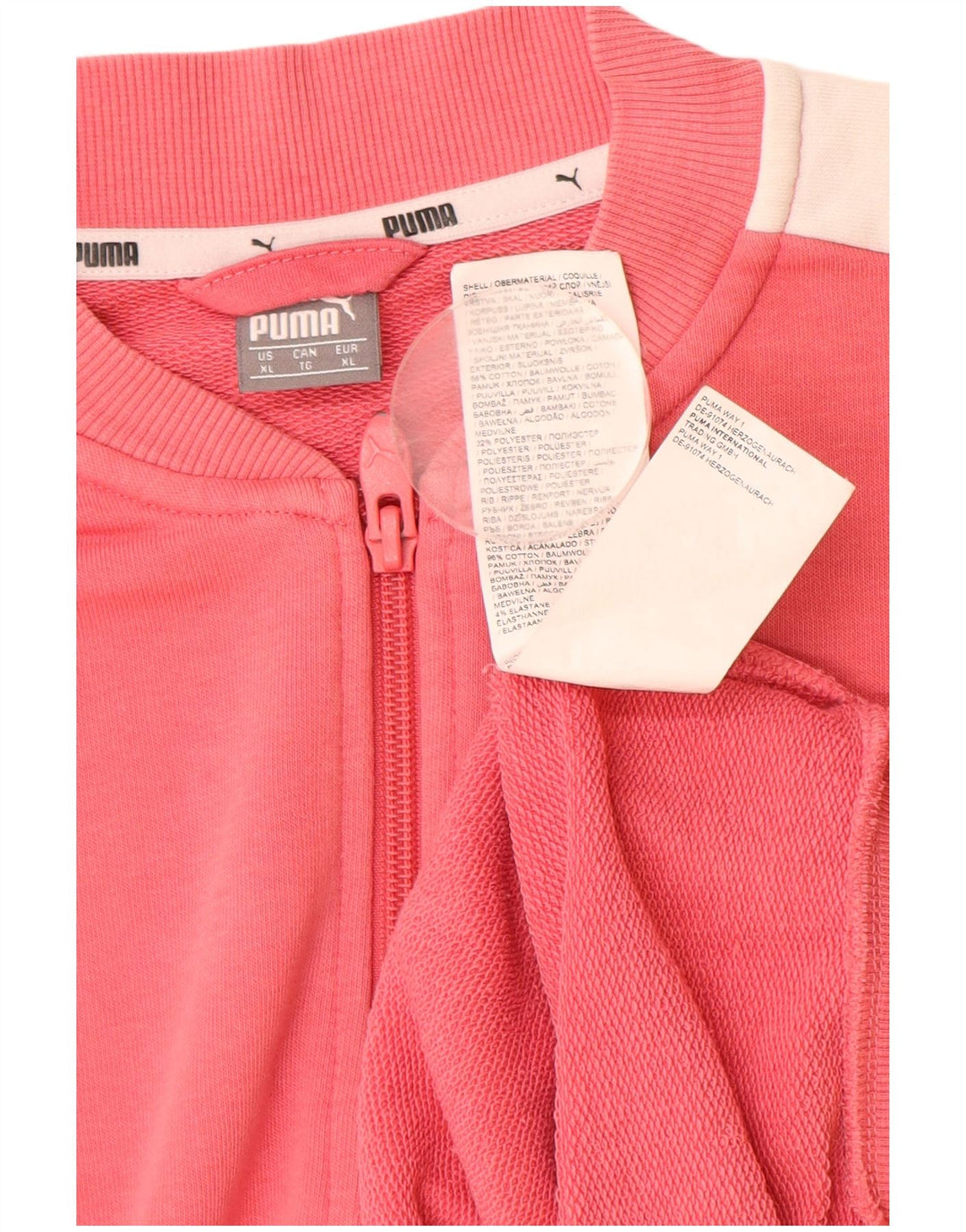 Jaqueta feminina PUMA UK 18 XL rosa colorblock algodão