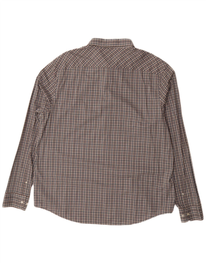 Camisa masculina PENGUIN Heritage Slim Fit 2XL algodão xadrez cinza