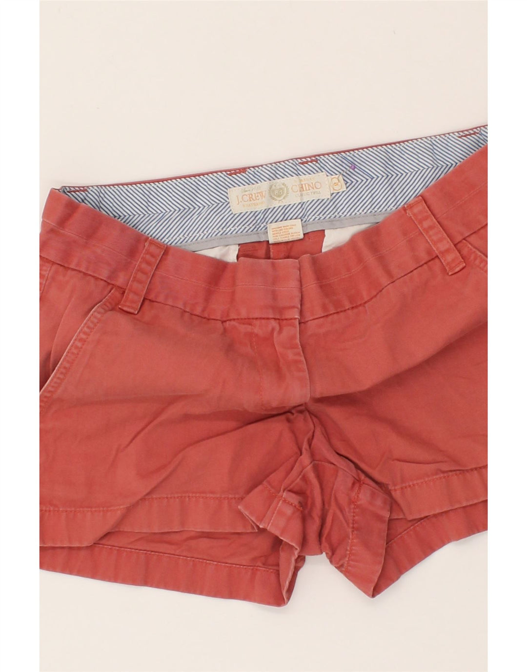 J. CREW Womens Hot Pants US 2 XS W28  Red Cotton Vintage J. Crew and Second-Hand J. Crew from Messina Hembry 