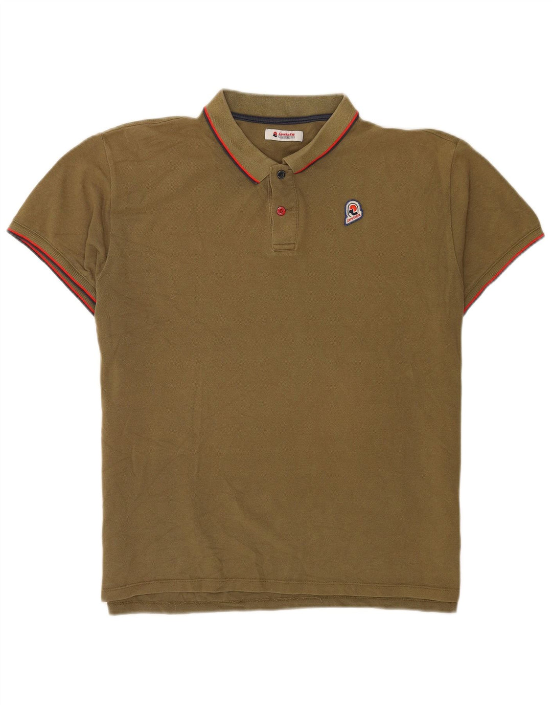Camisa polo masculina Invicta 3XL algodão listrado cáqui