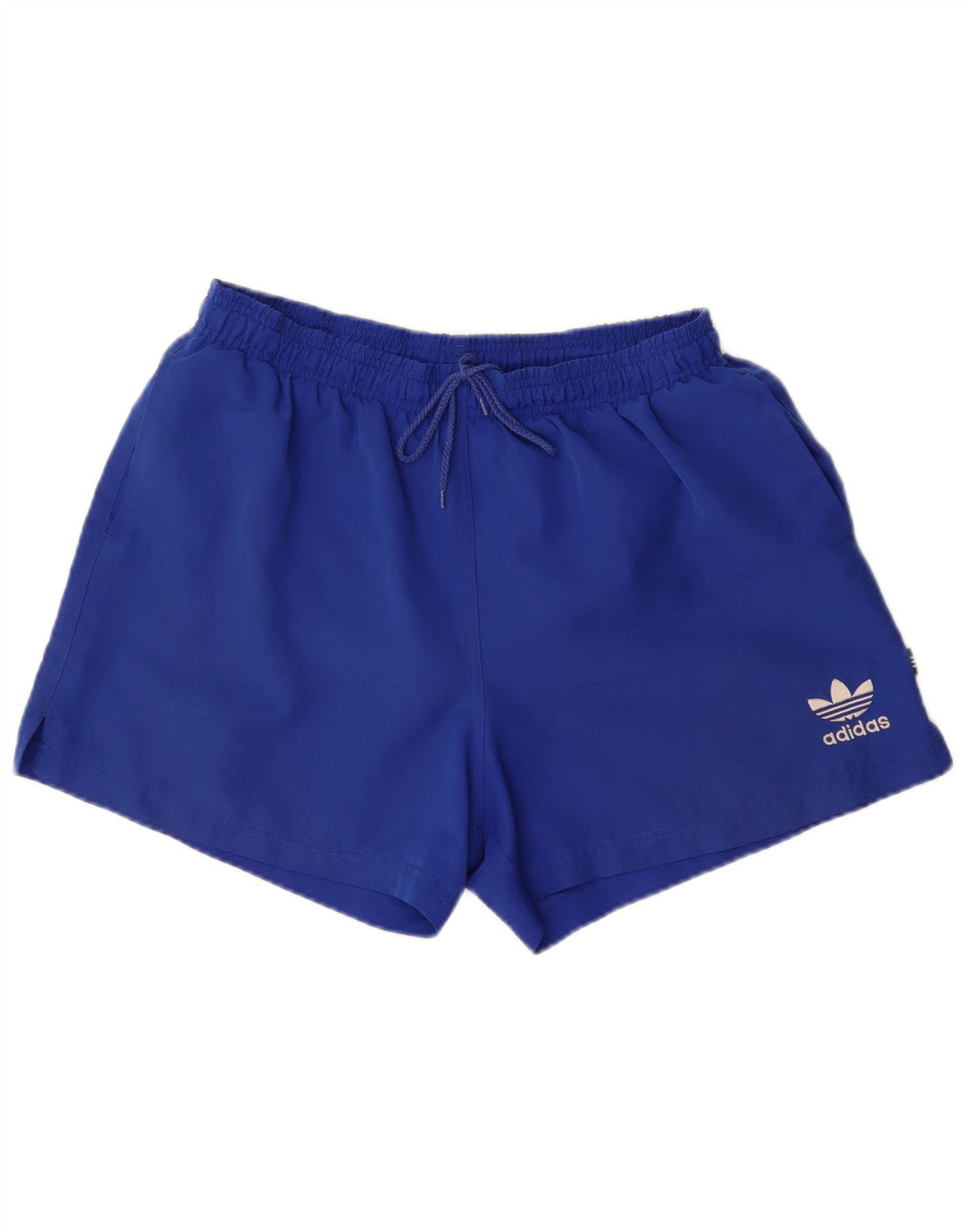 Shorts esportivos masculinos Adidas médio azul poliéster