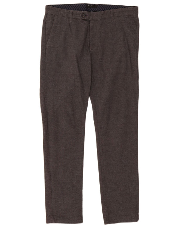 Calça masculina slim Ted Baker W34 L31 cinza
