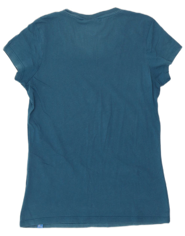 Adidas Camiseta Feminina Graphic Top UK 14 Médio Algodão Azul