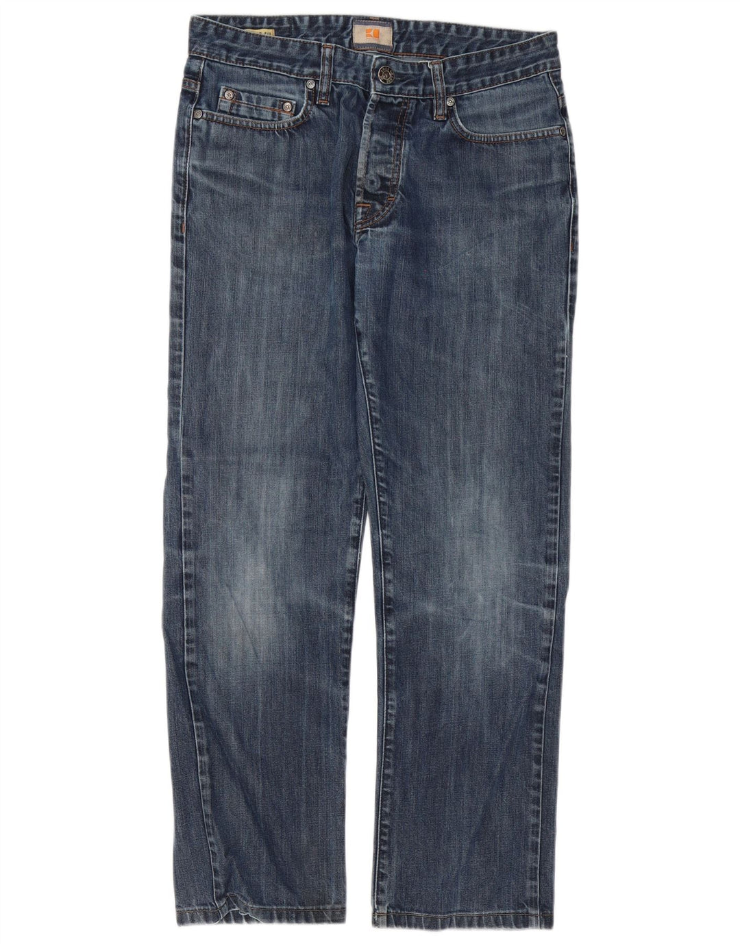 Hugo Boss Calça jeans reta masculina W32 L30 azul