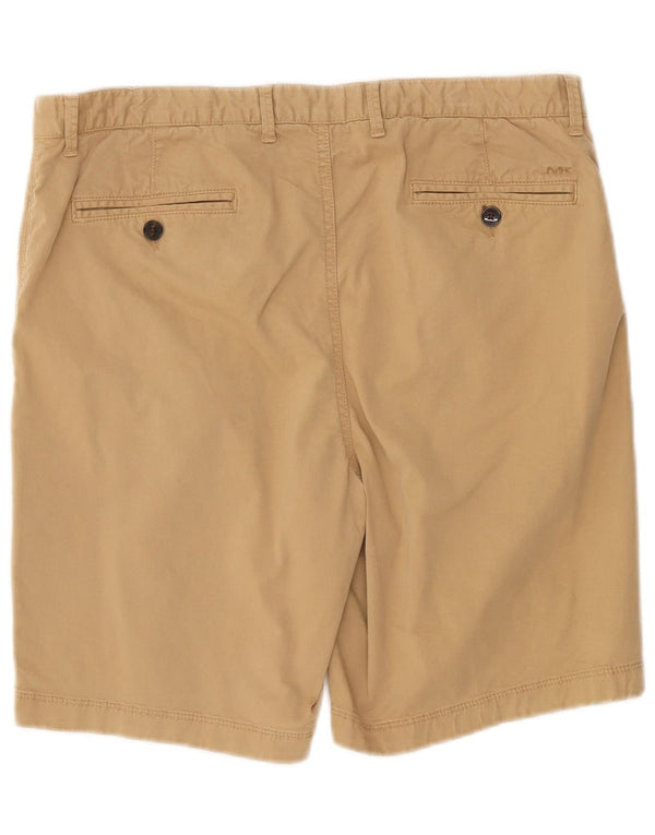 Michael Kors Mens Garment Dyed Chino Shorts W34 Grande Algodão Bege