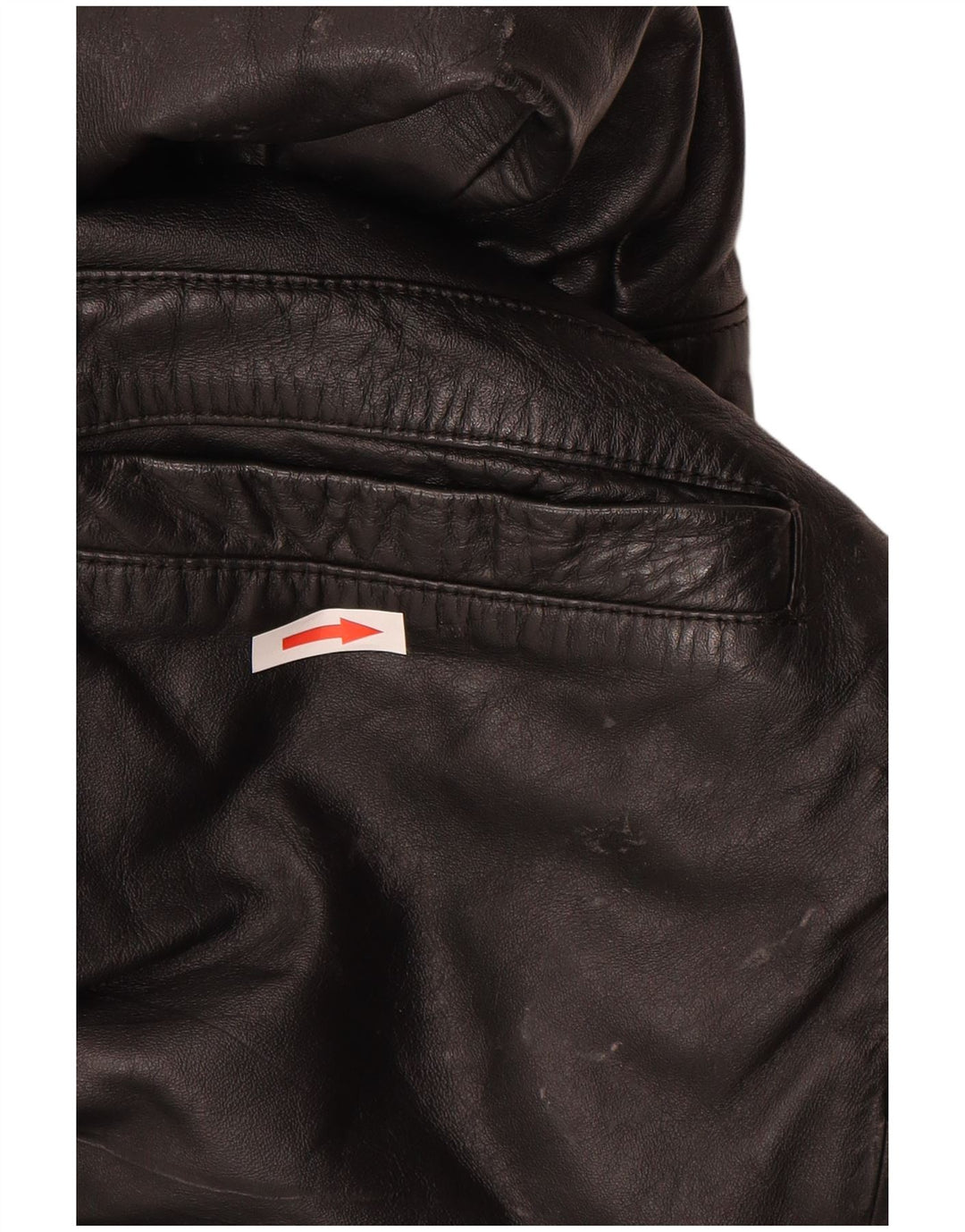Jaqueta de couro masculina vintage UK 40 grande couro preto