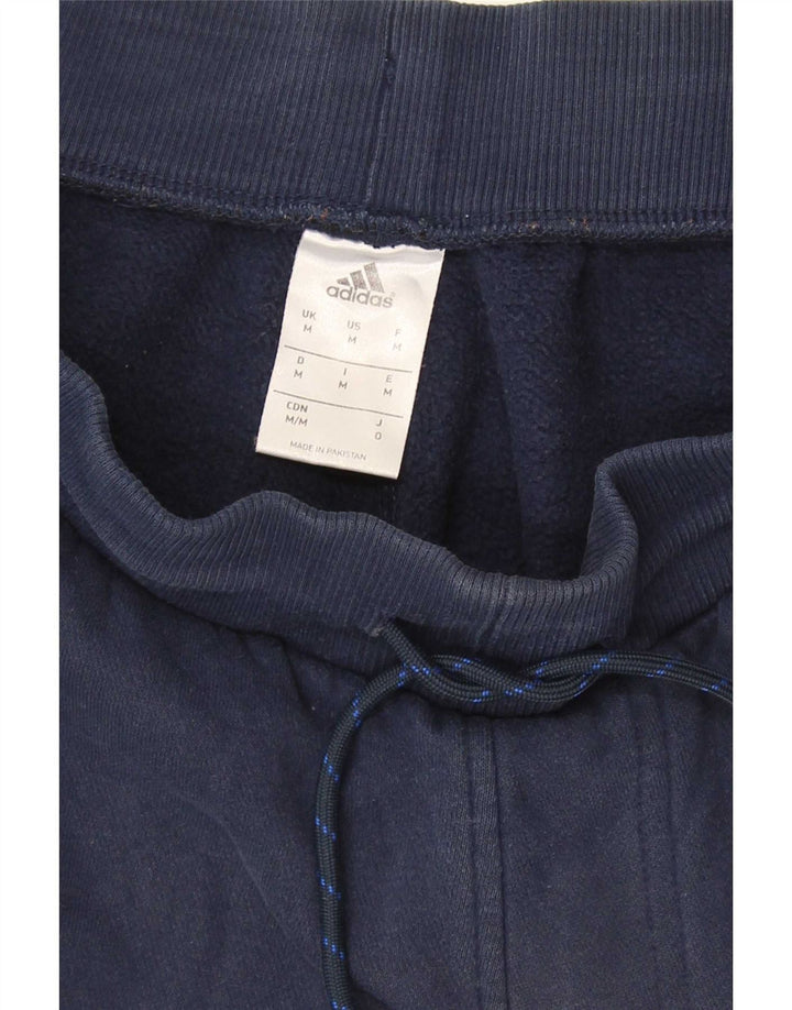 Shorts esportivos gráficos masculinos Adidas médio algodão azul marinho