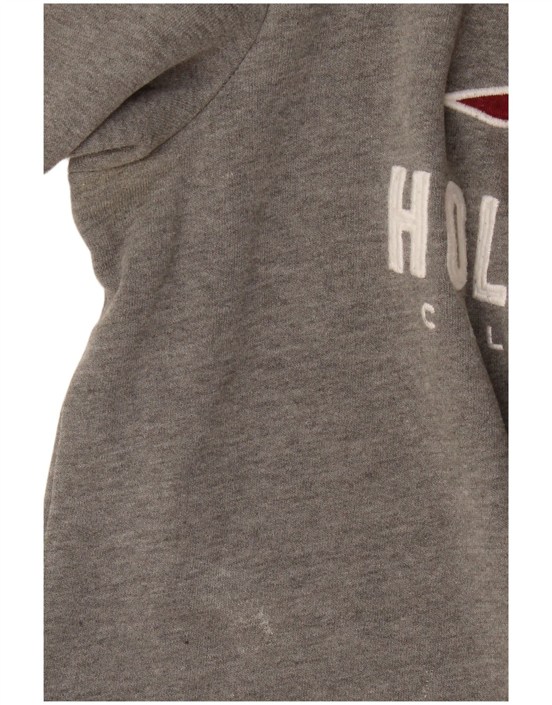 Hollister moletom masculino gráfico jumper pequeno algodão cinza