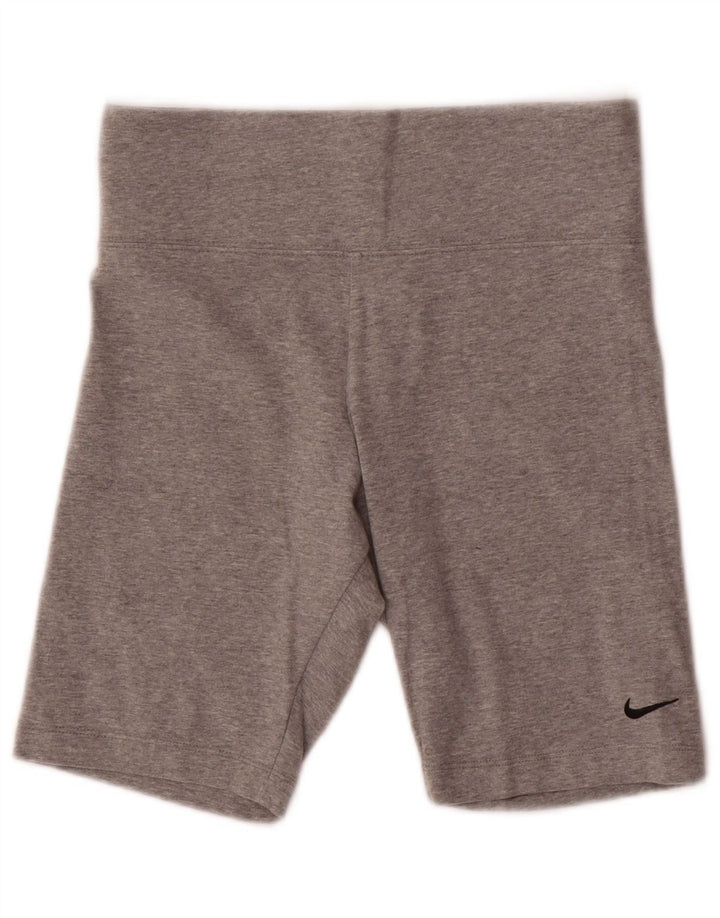 Shorts esportivos femininos Nike UK 14 cinza médio