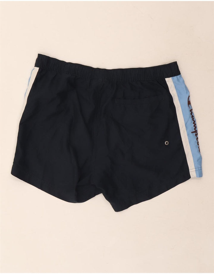 Shorts esportivos gráficos masculinos Champion médio azul marinho poliéster colorido