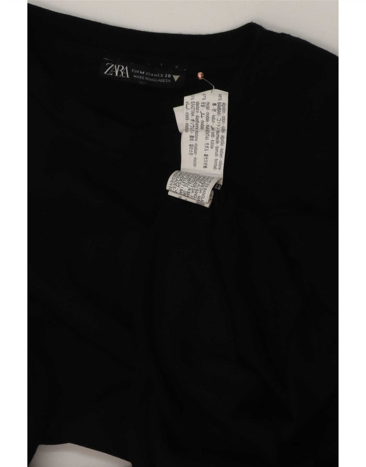 Macacão feminino Zara UK 12 algodão preto médio