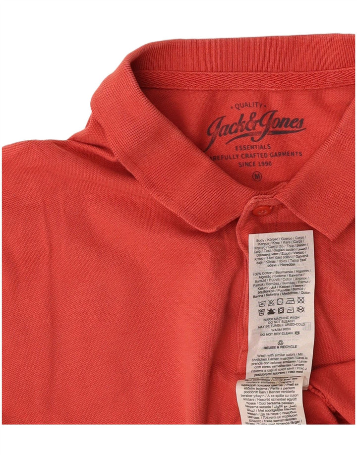 Camisa polo masculina JACK & JONES médio algodão rosa