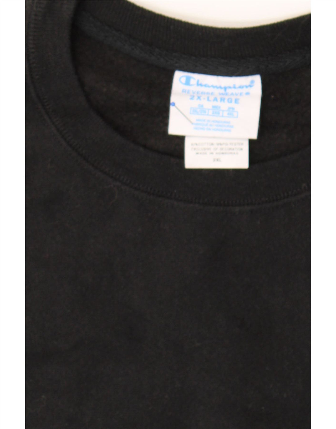 CHAMPION Womens Reverse Weave Sweatshirt Jumper UK 20 2XL Black Cotton Vintage Champion and Second-Hand Champion from Messina Hembry 
