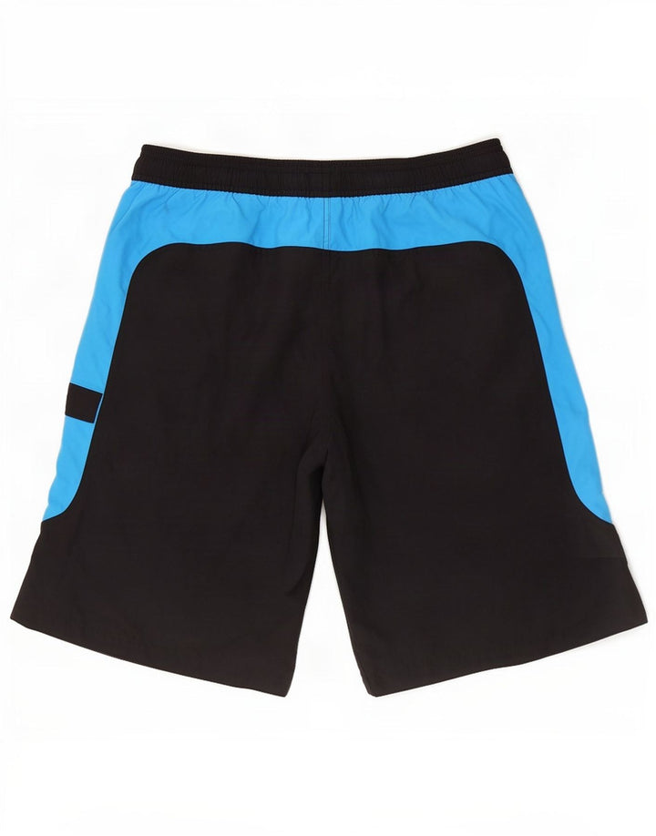 Adidas Mens Natação Shorts Grande Poliéster Colorblock Preto