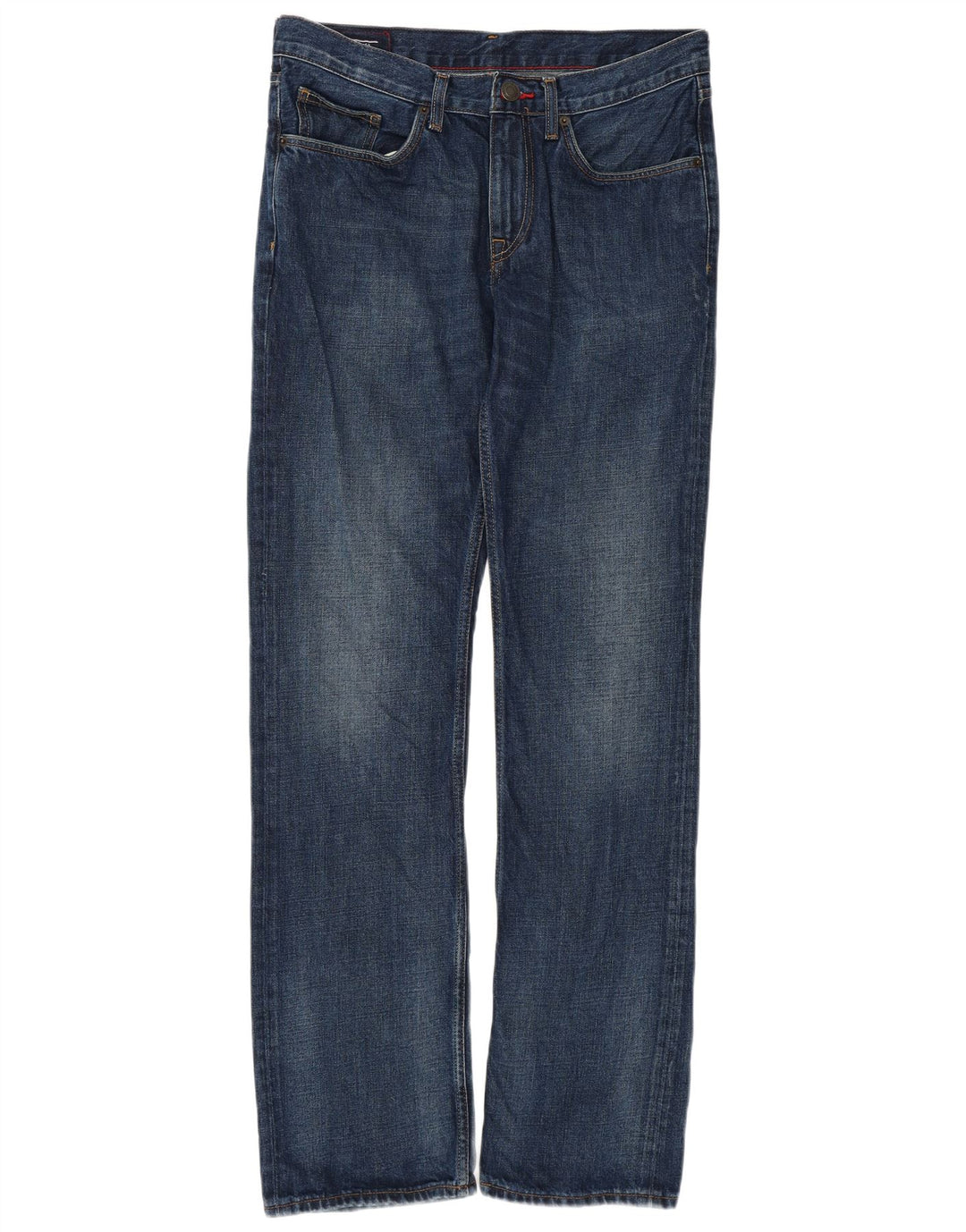 TOMMY HILFIGER Jeans reto masculino W32 L32 algodão azul