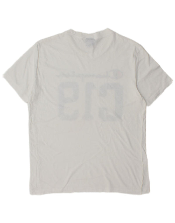 Camiseta gráfica masculina CHAMPION Top médio branco