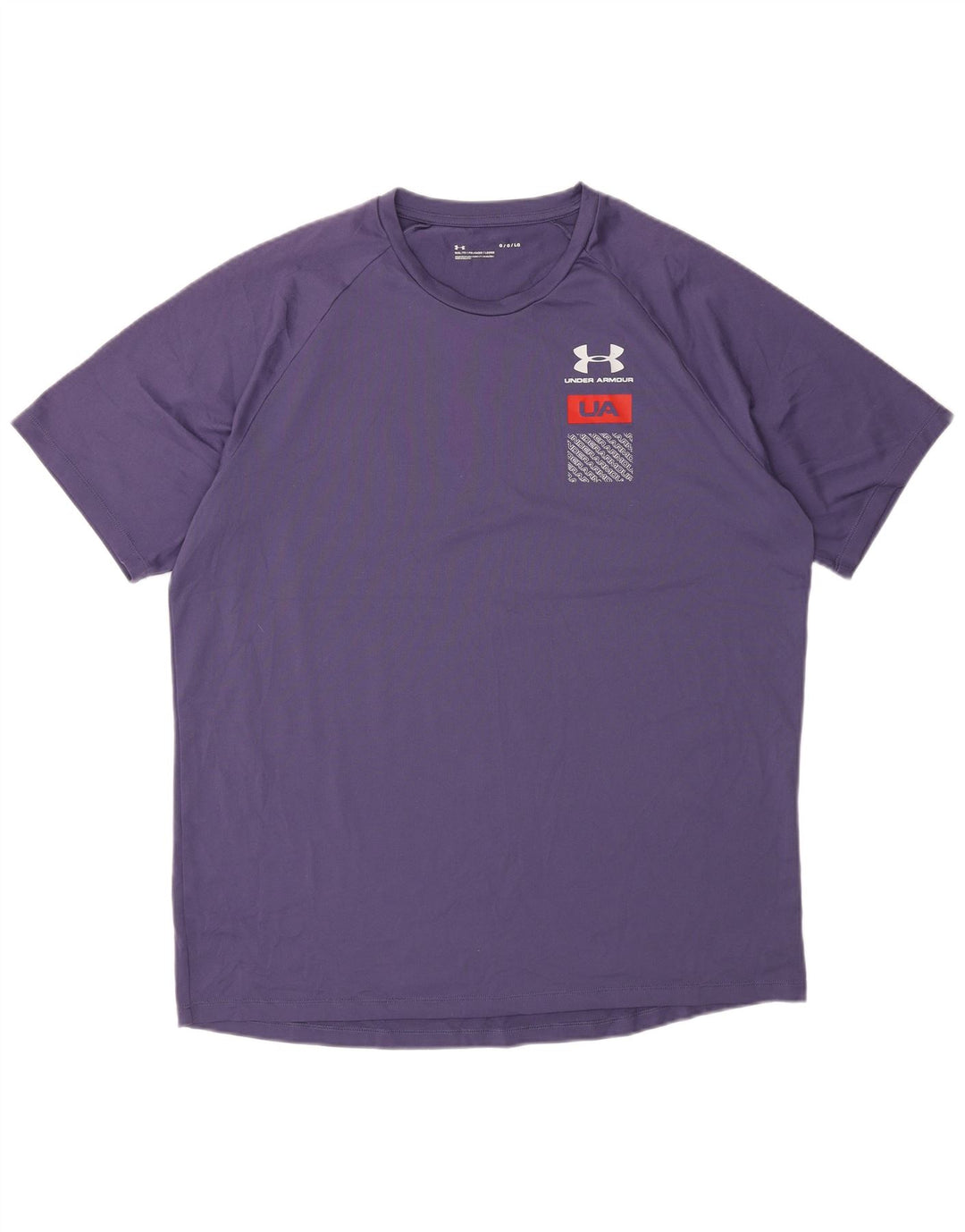 Camiseta gráfica masculina Under Armour grande roxo