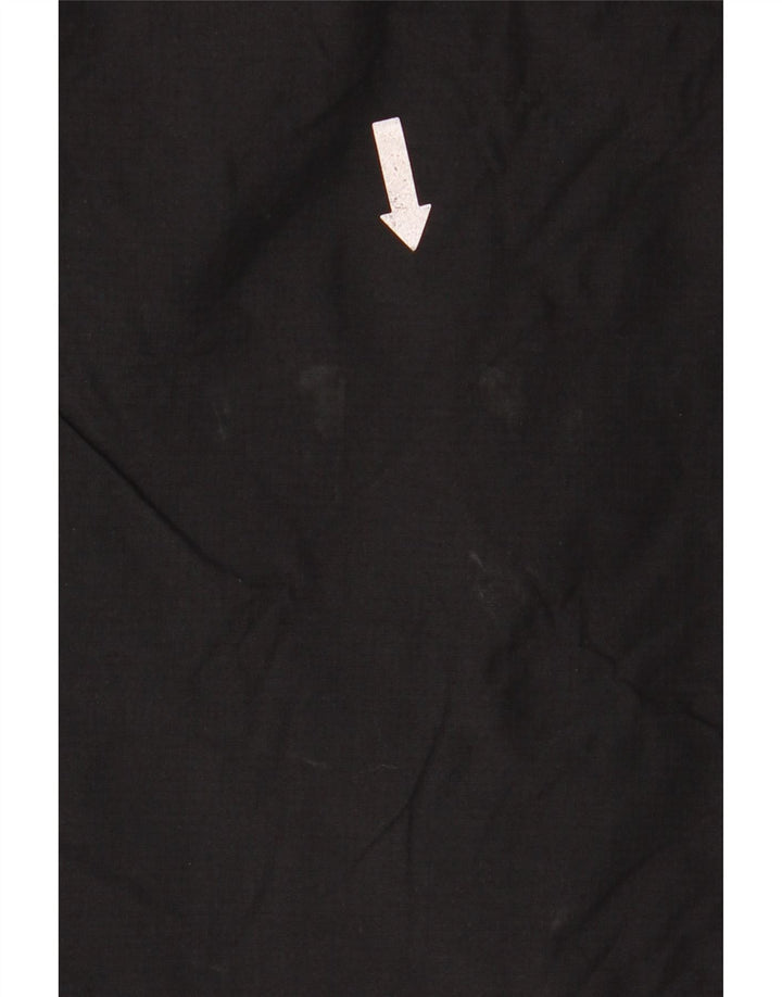 Jaqueta corta-vento feminina Superdry com capuz UK 14 médio preto nylon