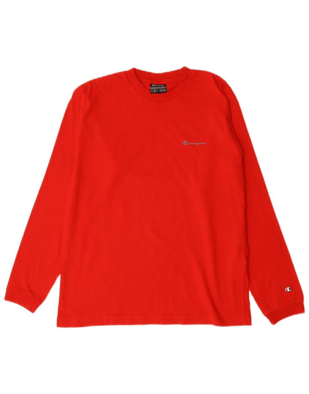 Champion Meninos Top Manga Comprida 11-12 Anos Algodão Vermelho