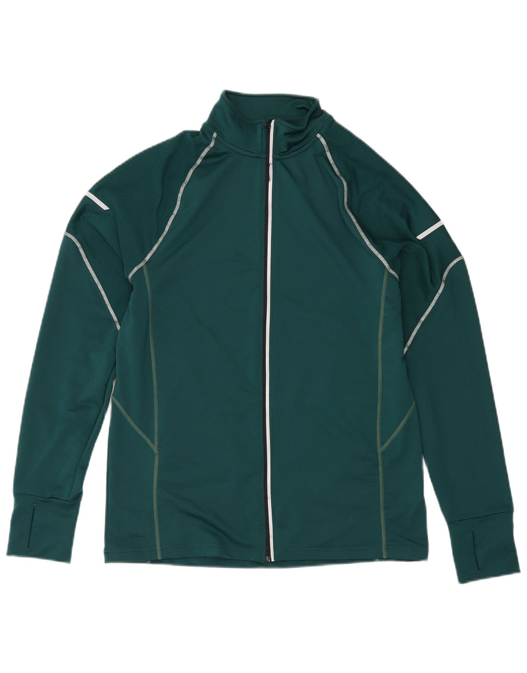 Mountain Warehouse Mens IsoCool Treino Top Jaqueta Poliéster Verde Médio