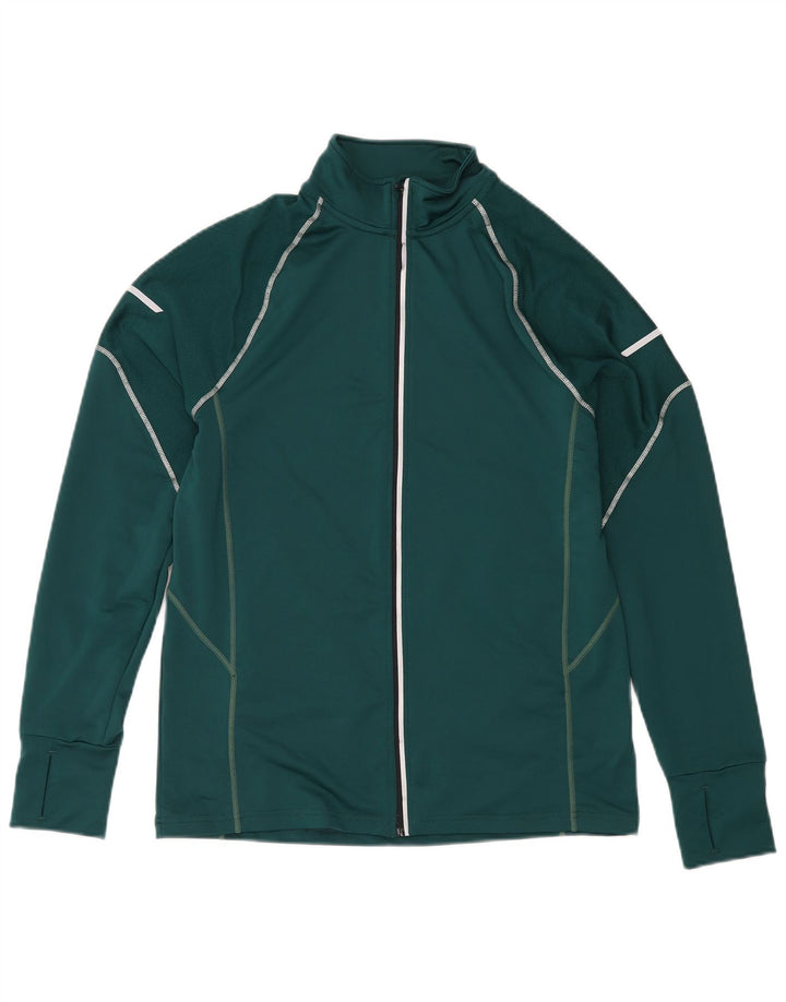 Mountain Warehouse Mens IsoCool Treino Top Jaqueta Poliéster Verde Médio