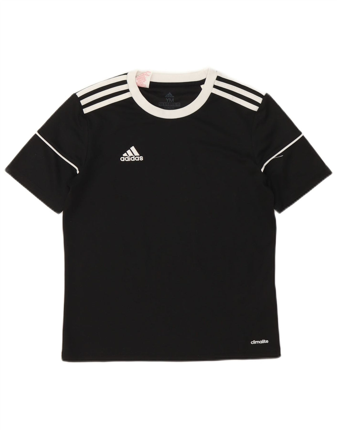 Camiseta Adidas Boys Climalite Top 11-12 Anos Médio Preto Poliéster