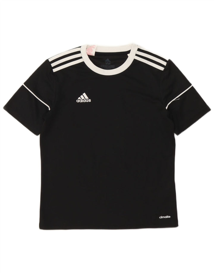 Camiseta Adidas Boys Climalite Top 11-12 Anos Médio Preto Poliéster