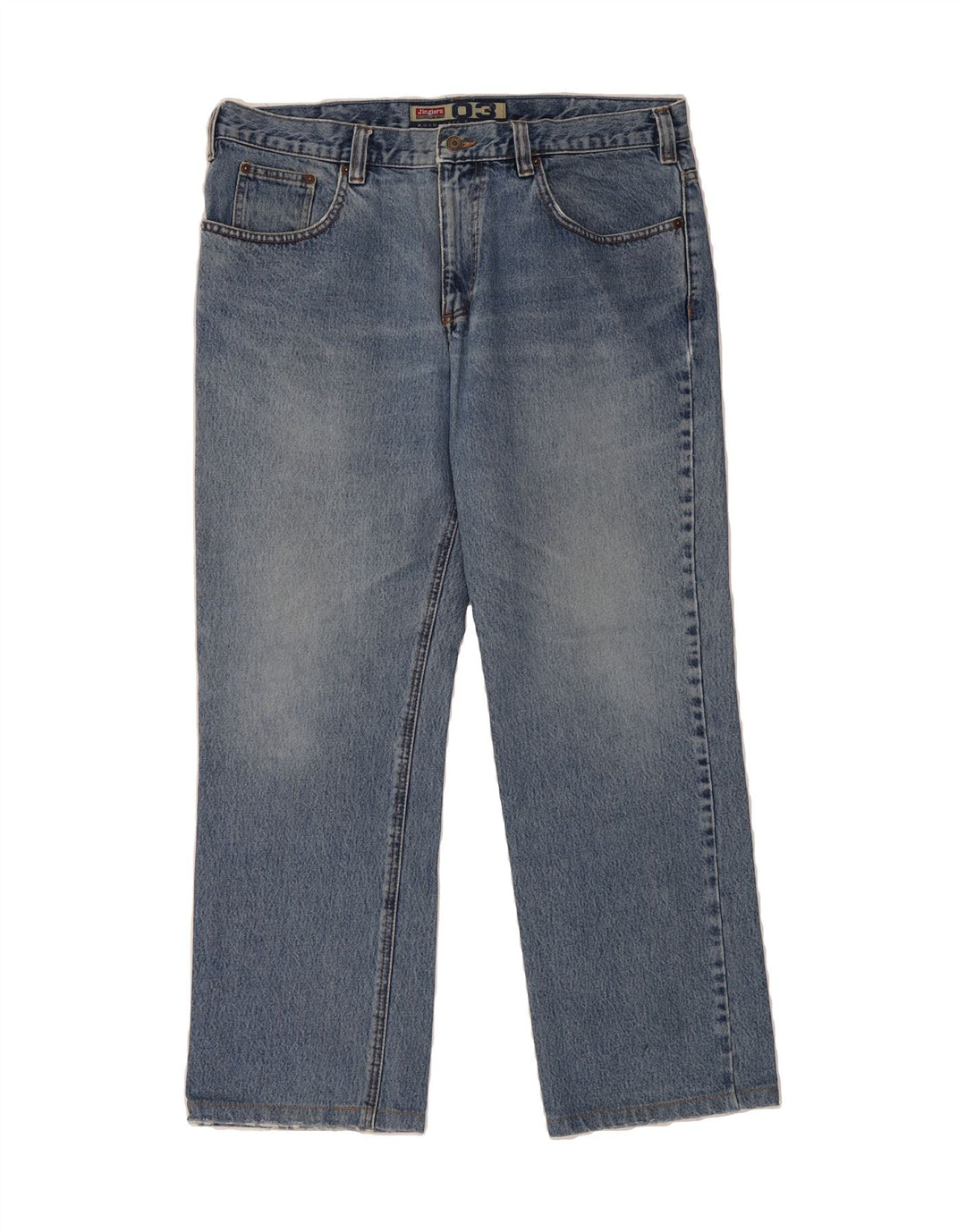 JINGLERS Mens Straight Jeans W38 L29 Blue Cotton Vintage Jinglers and Second-Hand Jinglers from Messina Hembry 