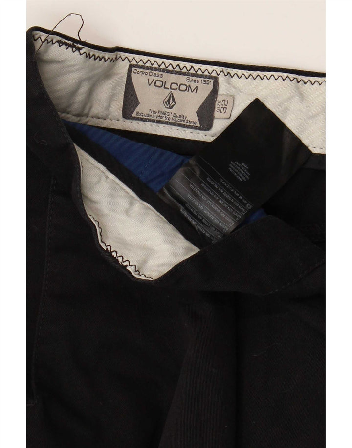 Calça Chino Reta Masculina Volcom W32 L30 Algodão Preto