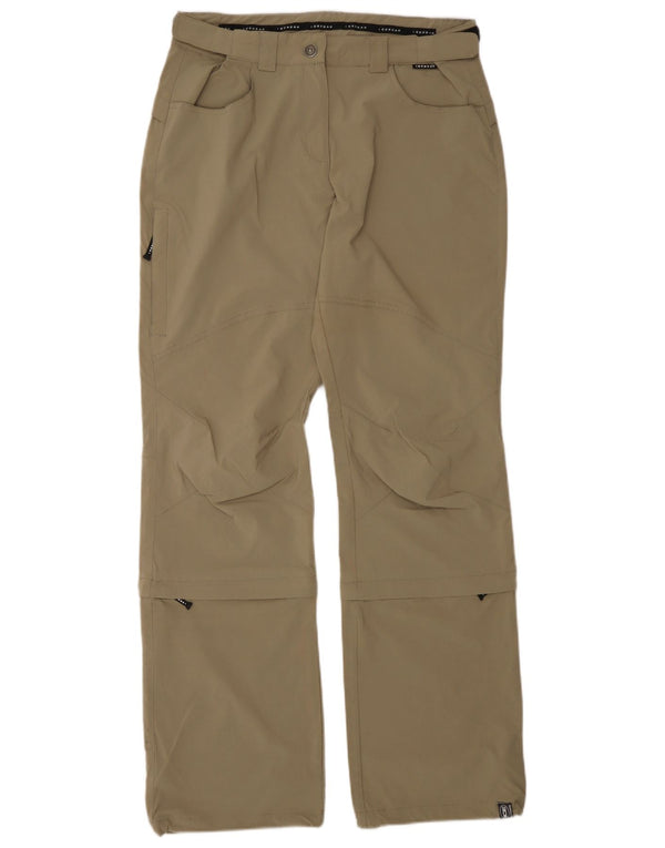 Calça cargo feminina Icepeak para caminhada UE 40 médio W30 L32 poliéster cáqui