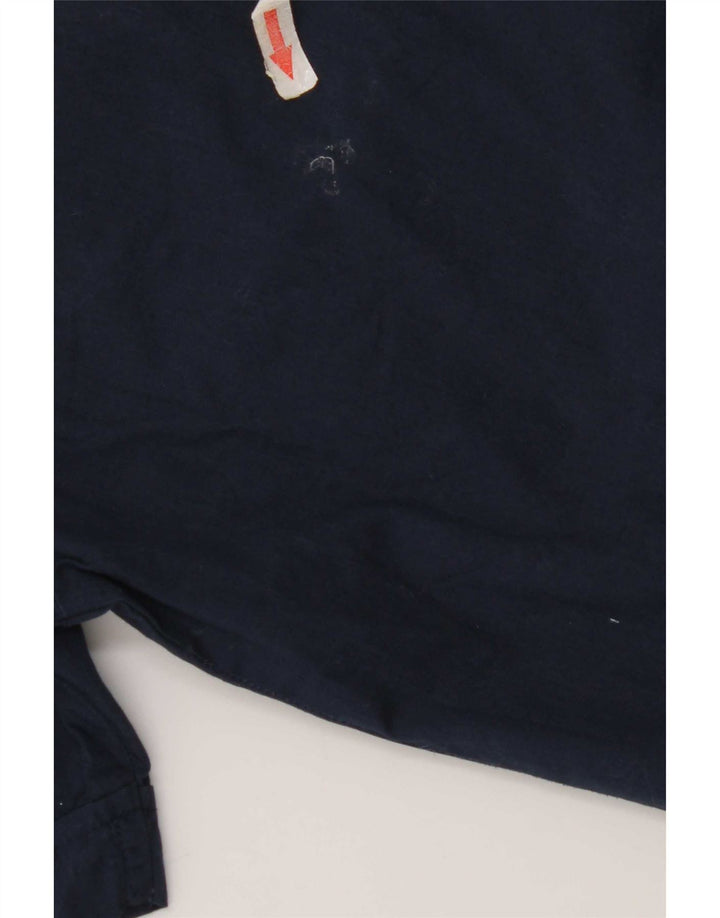 Camisa masculina de manga curta Levi's de algodão azul marinho médio