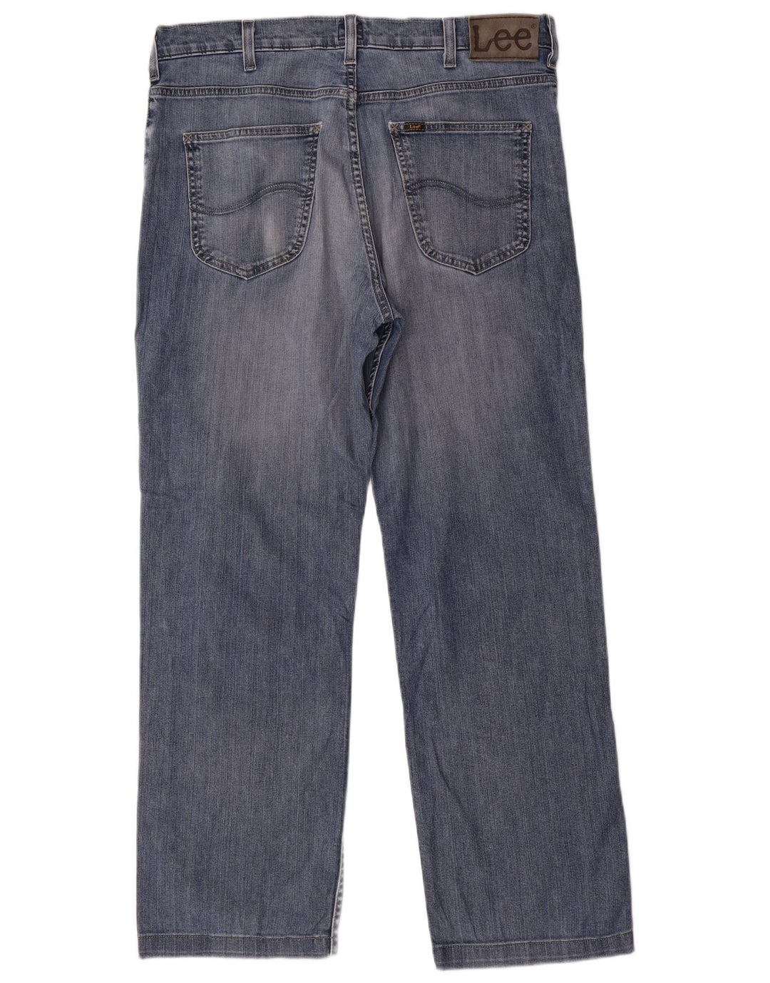 LEE Masculino Brooklyn Straight Jeans W36 L29 Azul Algodão