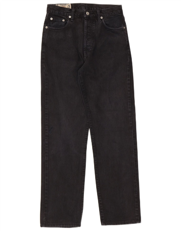 UNIFORME Jeans retos femininos W28 L29 algodão preto