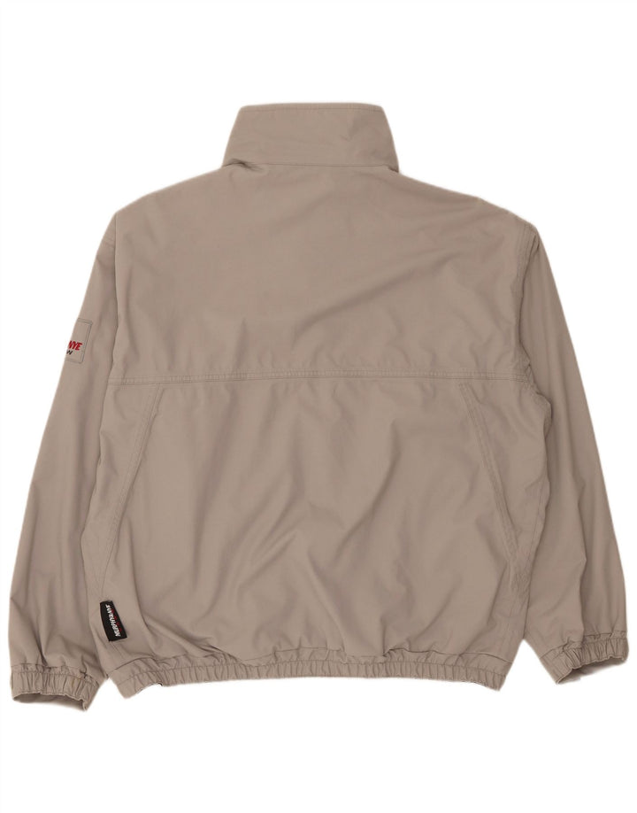 Jaqueta de chuva masculina Murphy & Nye Reino Unido 42 XL cinza nylon