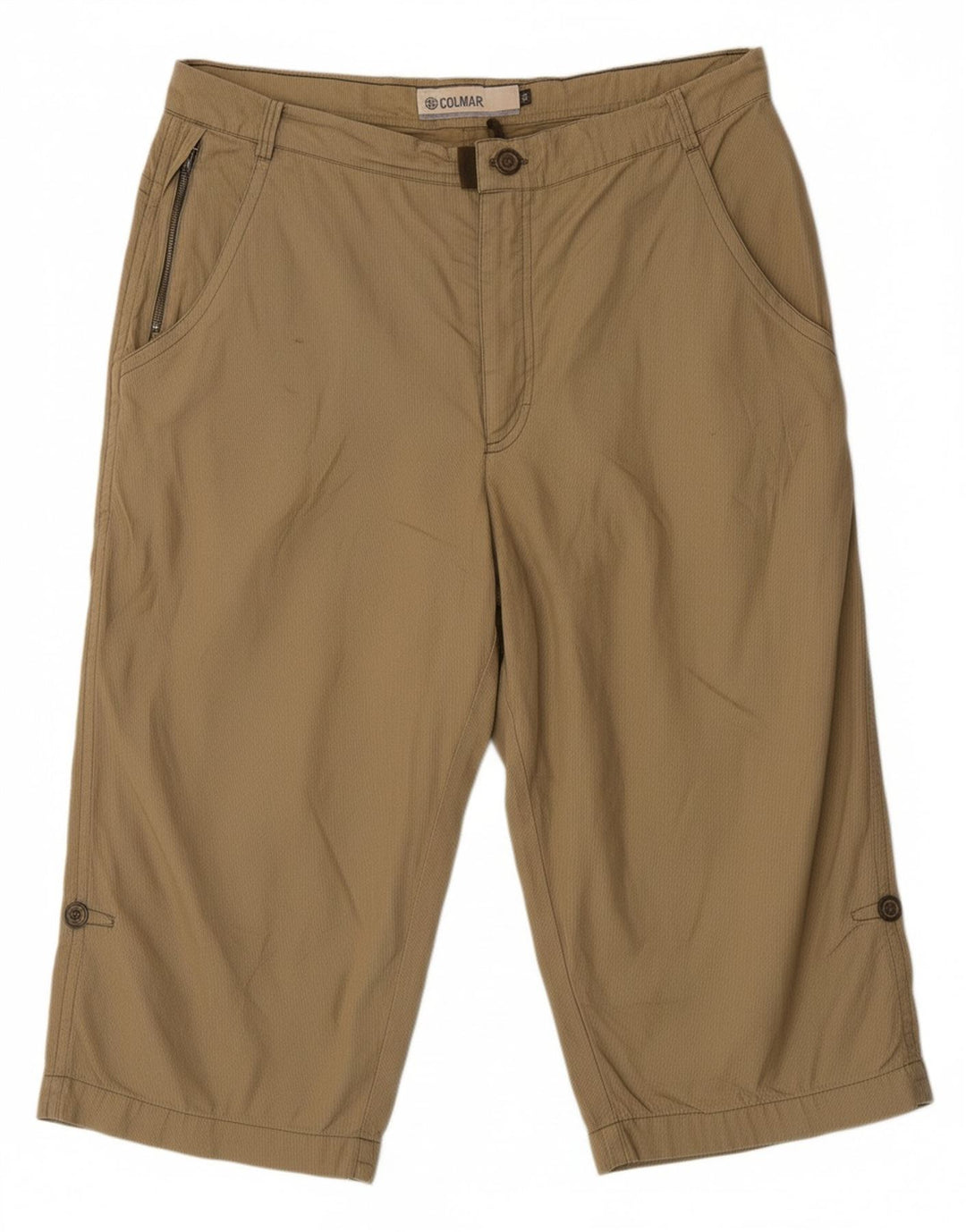 COLMAR Bermuda masculina IT 52 XL W36 algodão listrado verde