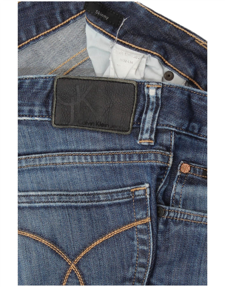 Calça jeans skinny masculina Calvin Klein W32 L30 azul