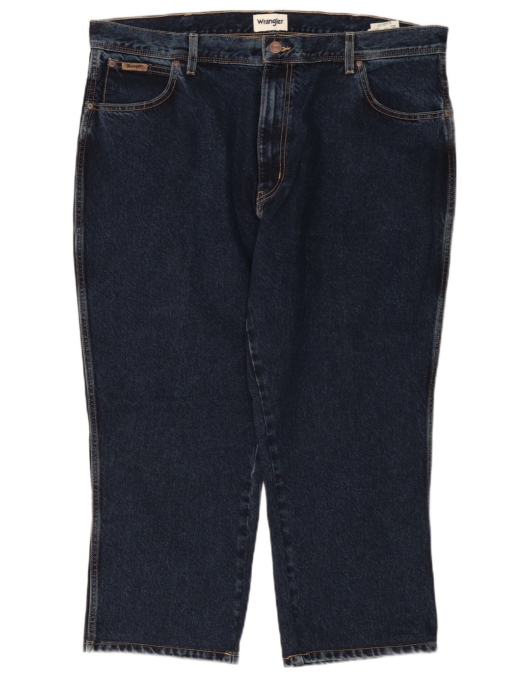 Calça jeans reta Texas Capri masculina WRANGLER W42 L24 algodão azul marinho