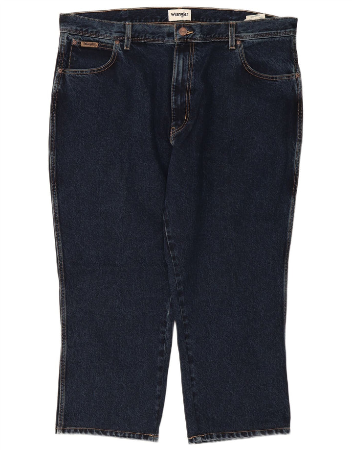 Calça jeans reta Texas Capri masculina WRANGLER W42 L24 algodão azul marinho
