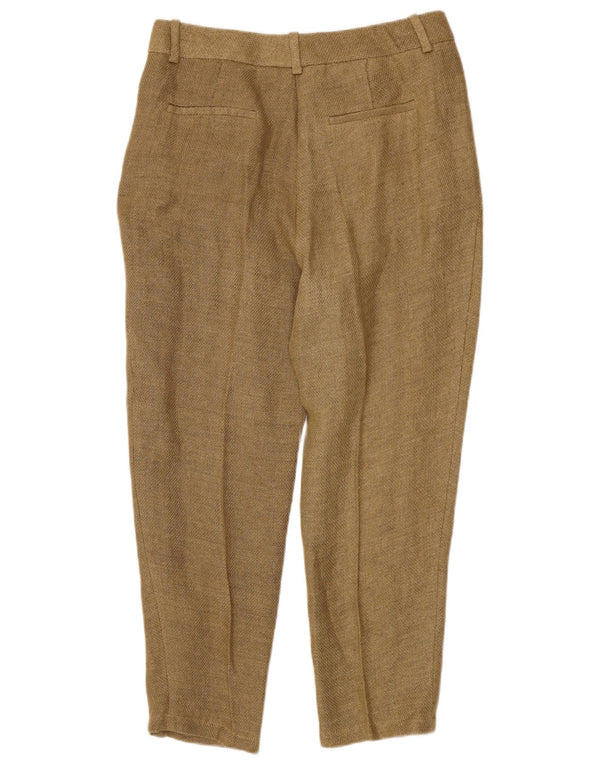 Calça Chino Feminina Massimo Dutti Cintura Alta EU 40 Médio W30 L26 Marrom