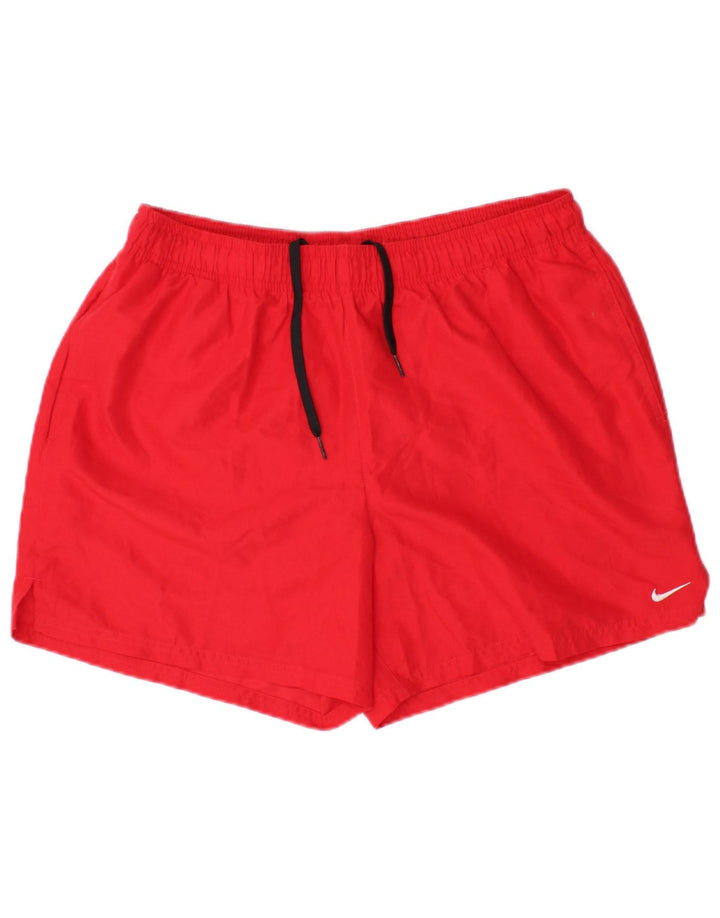 NIKE Mens Sport Shorts Grande Poliéster Vermelho