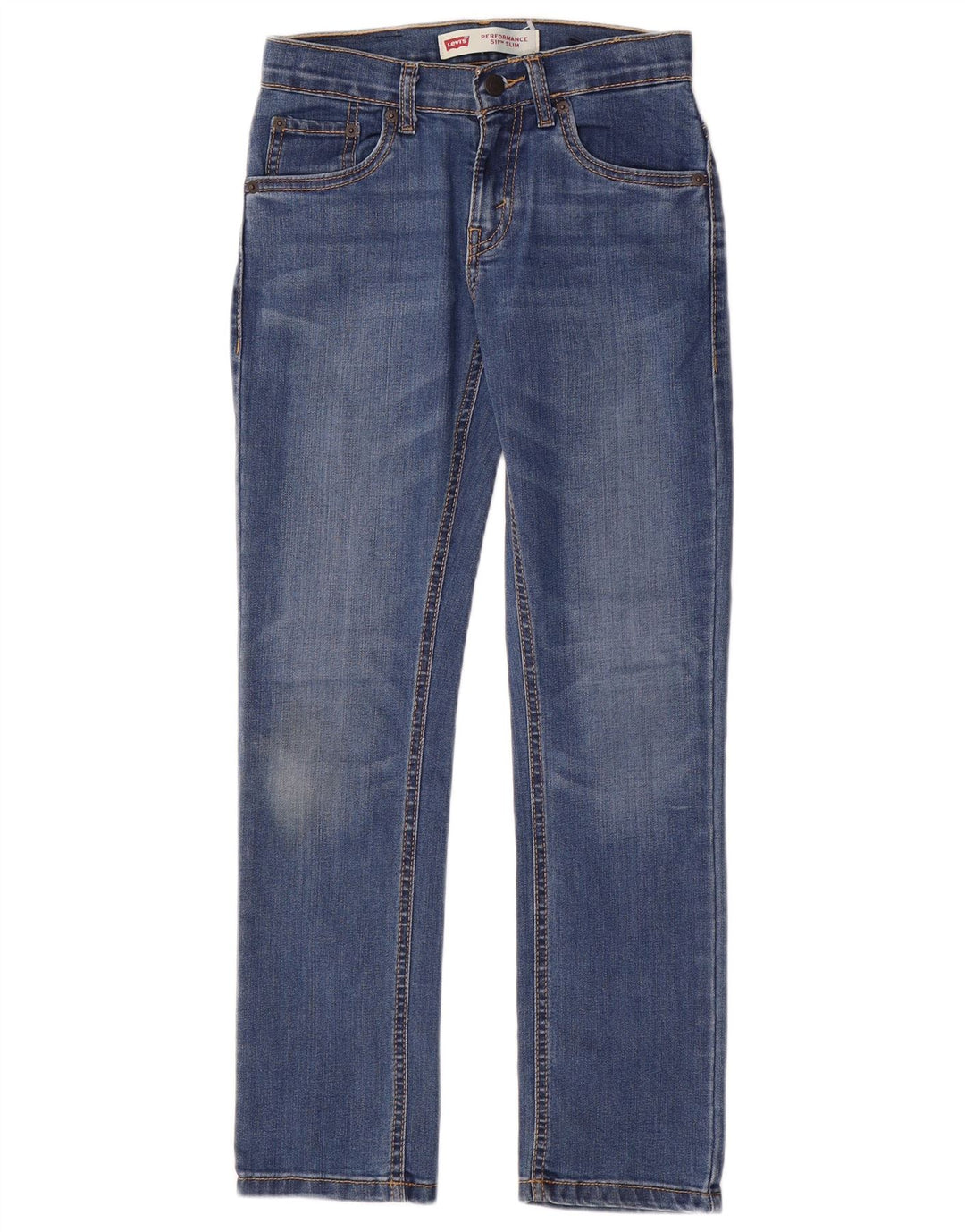 LEVI'S Boys 511 Slim Jeans 9-10 Anos W25 L26 Azul Algodão
