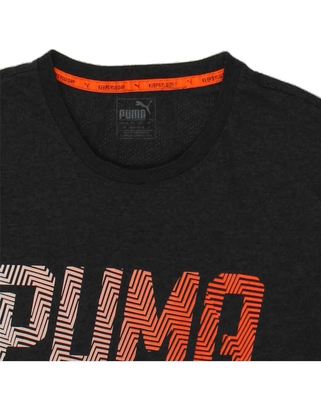 PUMA Mens Graphic T-Shirt Top Small Grey Vintage Puma and Second-Hand Puma from Messina Hembry 