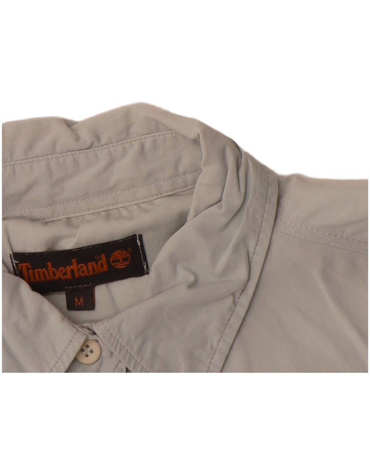 Camisa Timberland Mulher UK 12 Médio Algodão Azul
