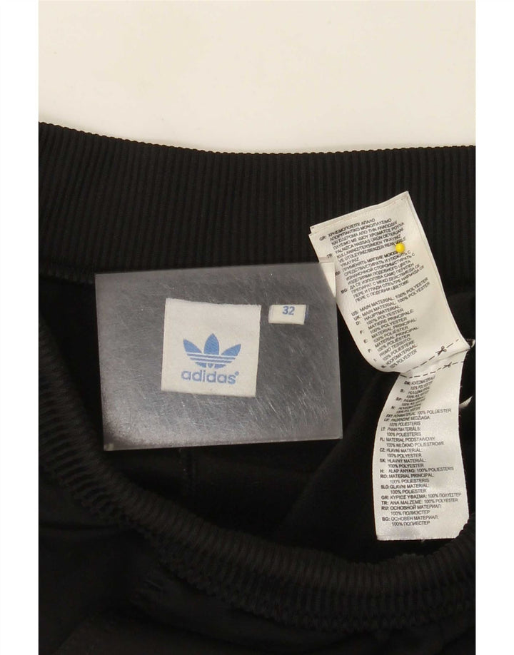 Adidas feminino capri calças de treino joggers eu 32 2xs preto poliéster