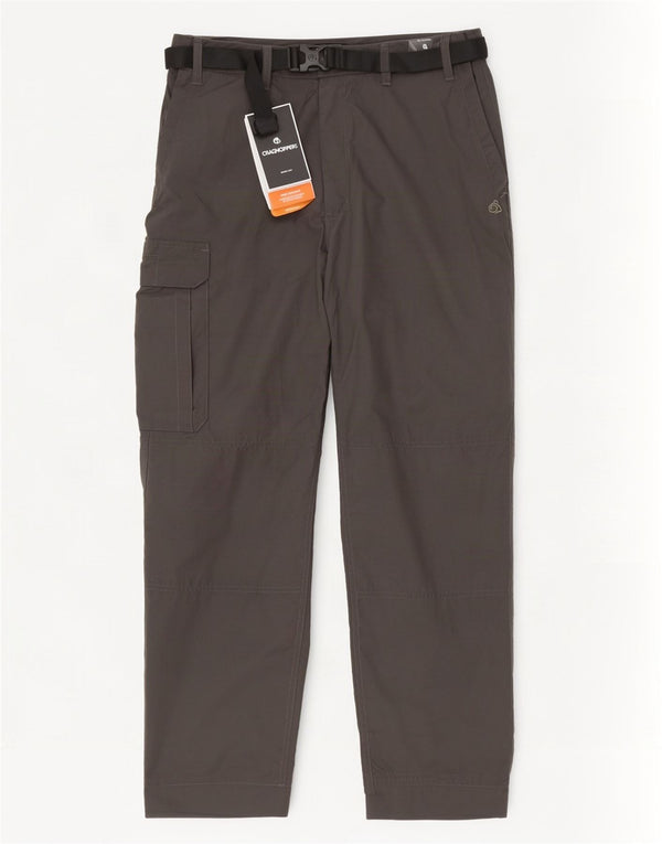Calça cargo reta masculina CRAGHOPPERS W34 L28 poliéster cinza