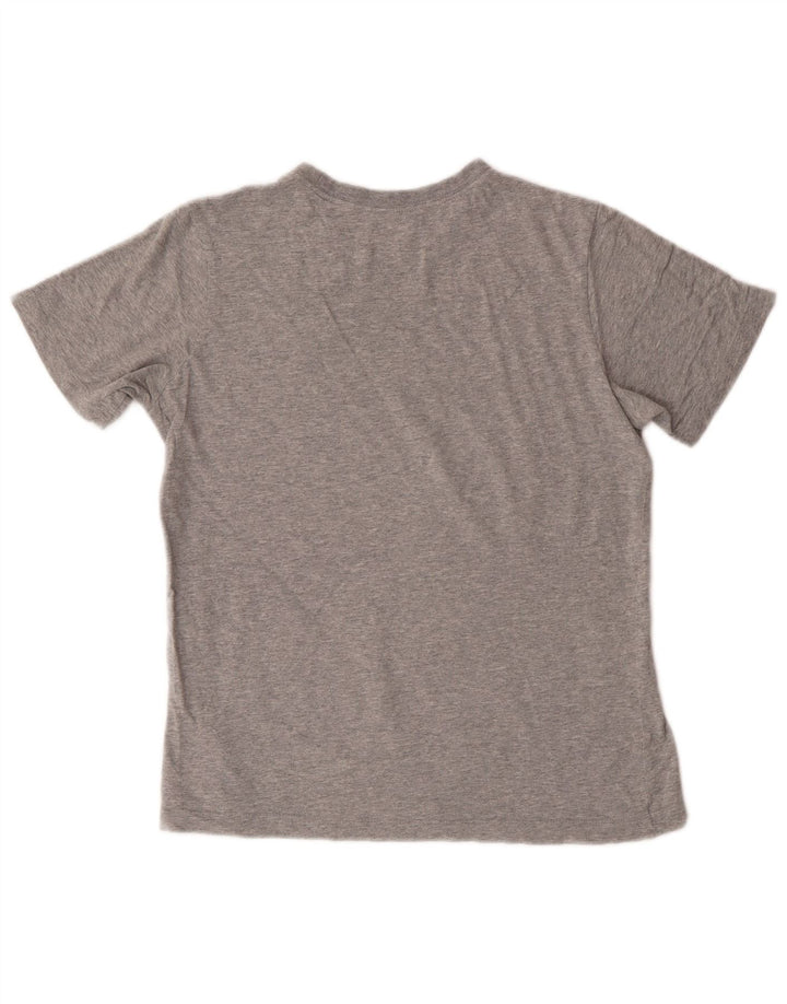 Camiseta masculina Nike 12-13 anos grande algodão manchado cinza