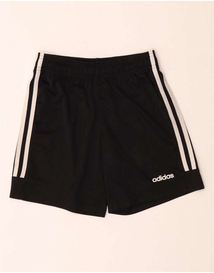 Shorts esportivos Adidas Boys Climacool 11-12 anos preto poliéster